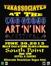 SUN 6/30 in Vegas 12-6pm- Art "N" Ink Festival + Meet & Greet with YDMC, DLabrie,Madman, Y2K (Grind and Relax Tour)