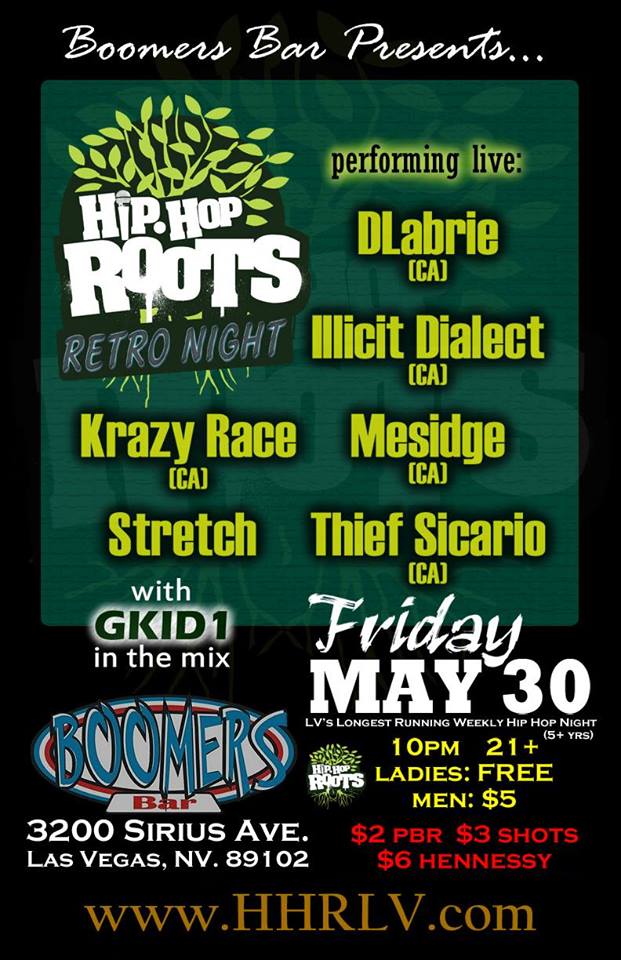 FRI 5/30 - DLabrie Live in Las Vegas at Hip Hop Roots